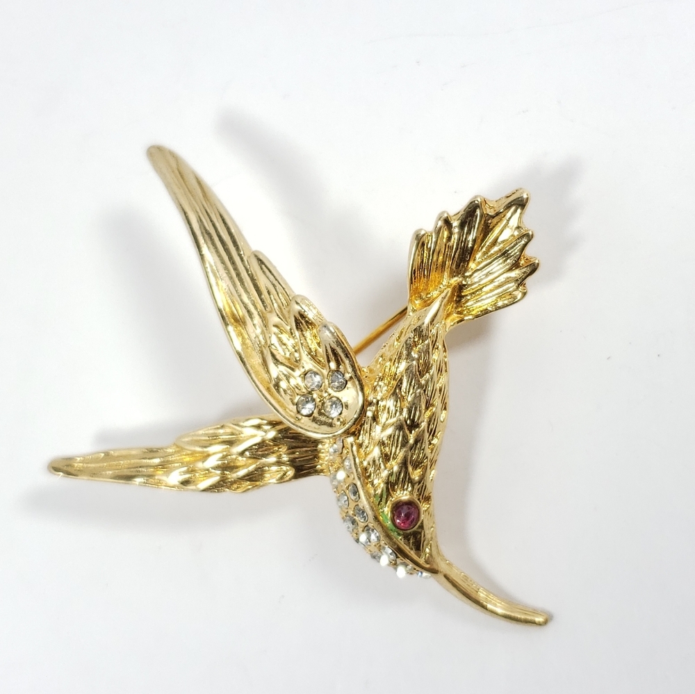 Hummingbird brooch - Picture 2 of 7